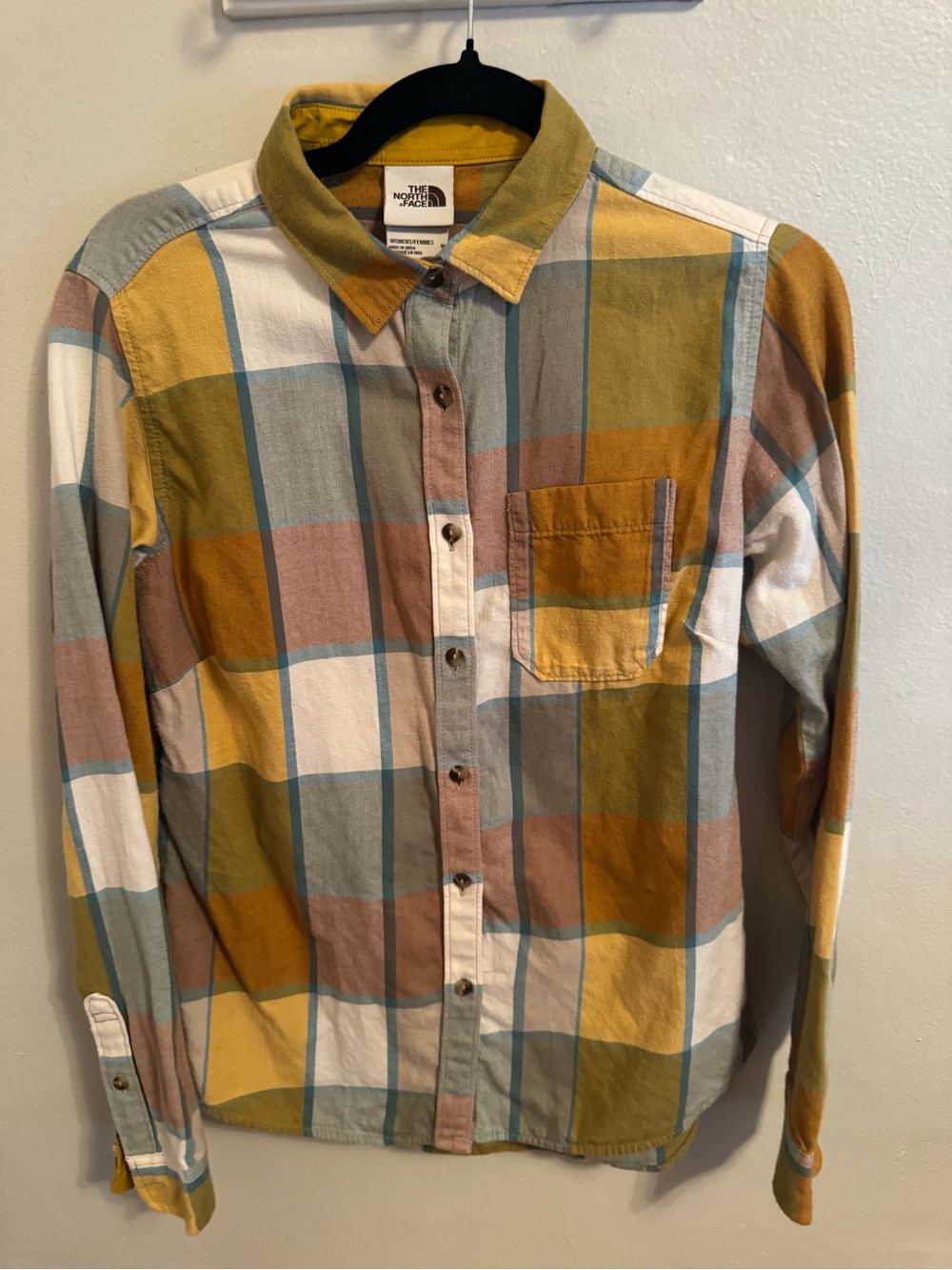 The North Face Women’s  Plaid Button-Up Shirt -Fall colors- Medium